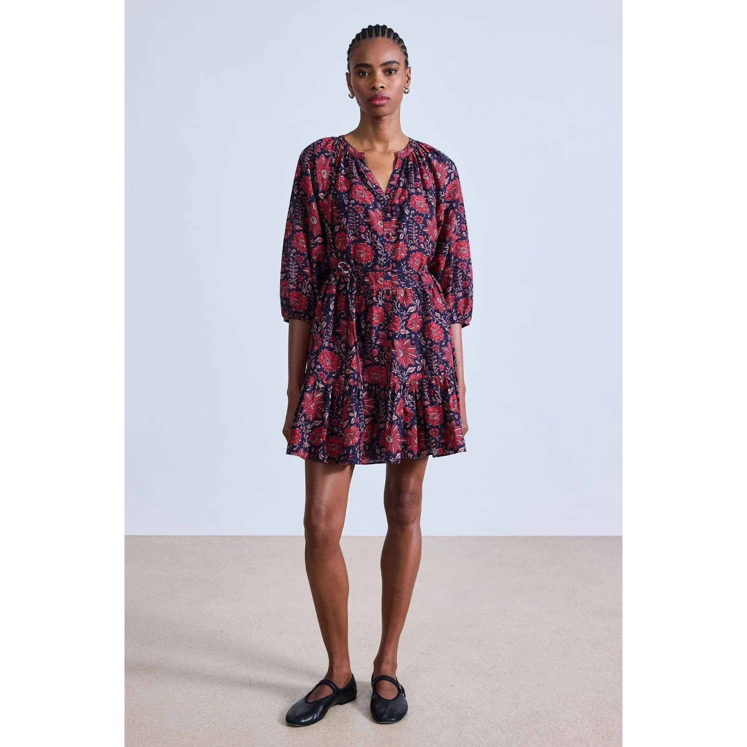 Apiece Apart Mini Mitte Dress Heritage Scarlet