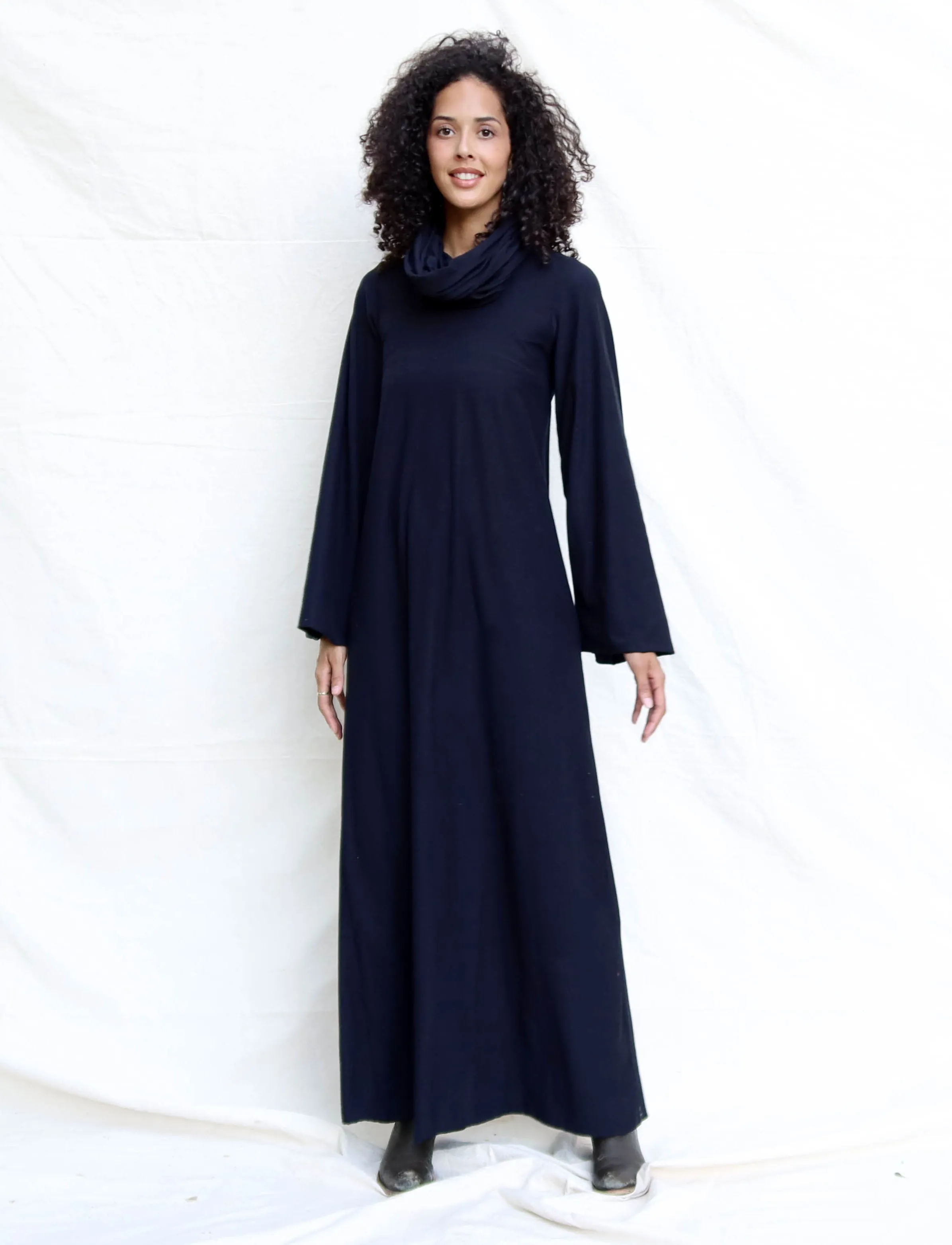 Bell Sleeve Chunky Cowl Ojai Long Dress