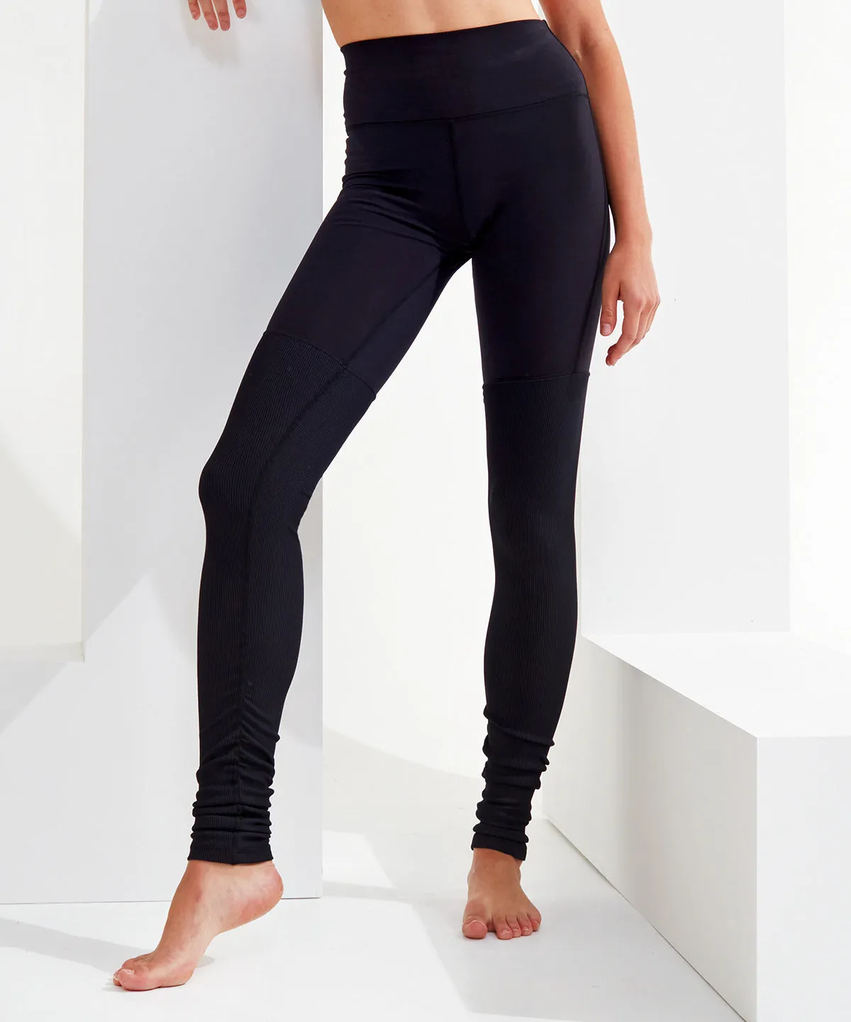 Black/Charcoal - Women's TriDri® yoga leggings