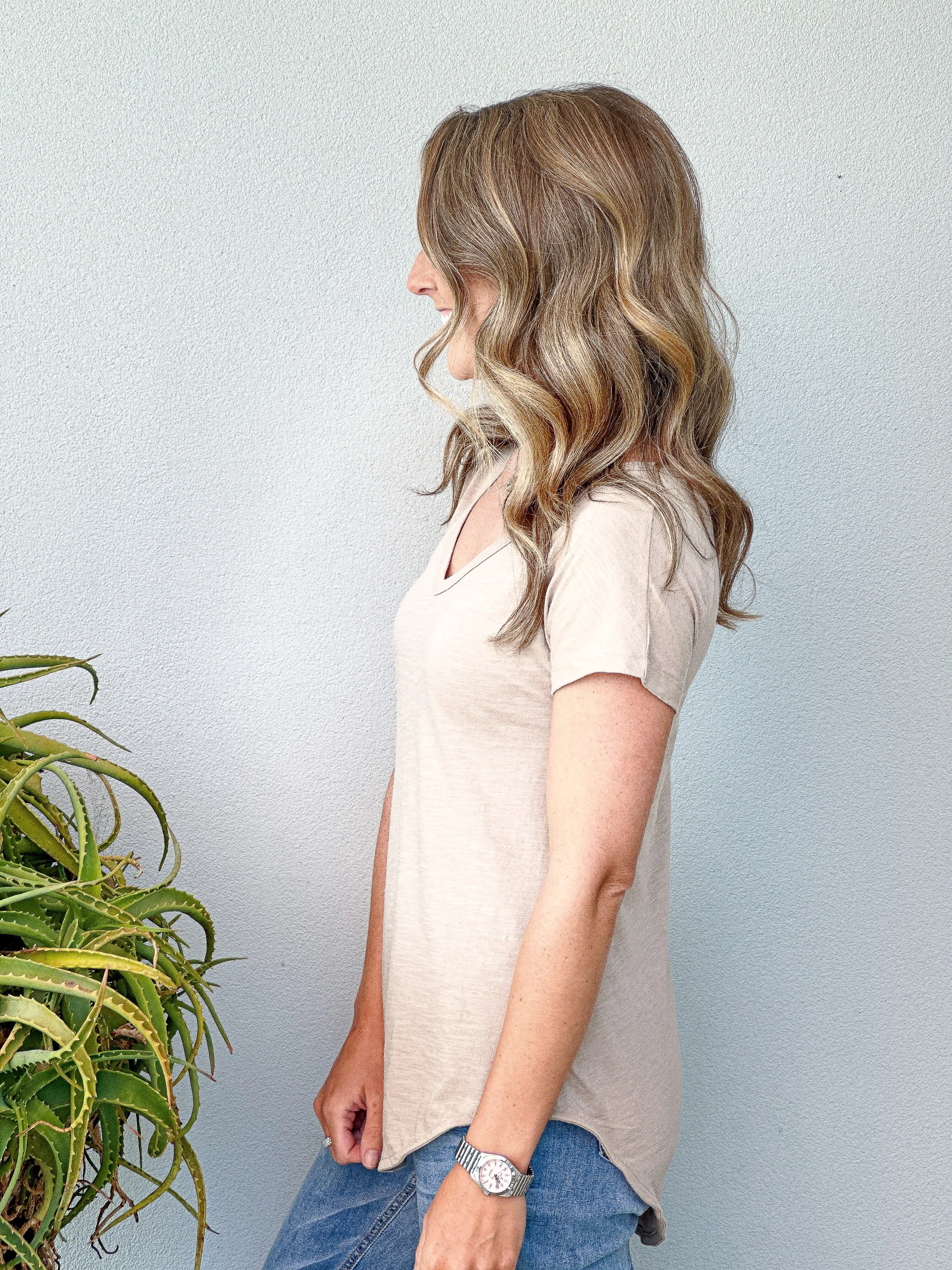 Eden Vee Tee - Beige