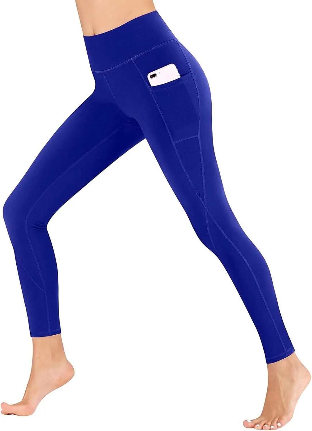 fanmpghleoo Gym Leggings for Women Tummy Control High Waisted Workout Leggings with Pockets Lightweight 7/8 Leggings Summer