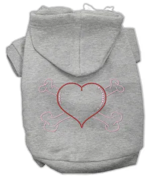 Heart And Crossbones Hoodies Grey L (14)