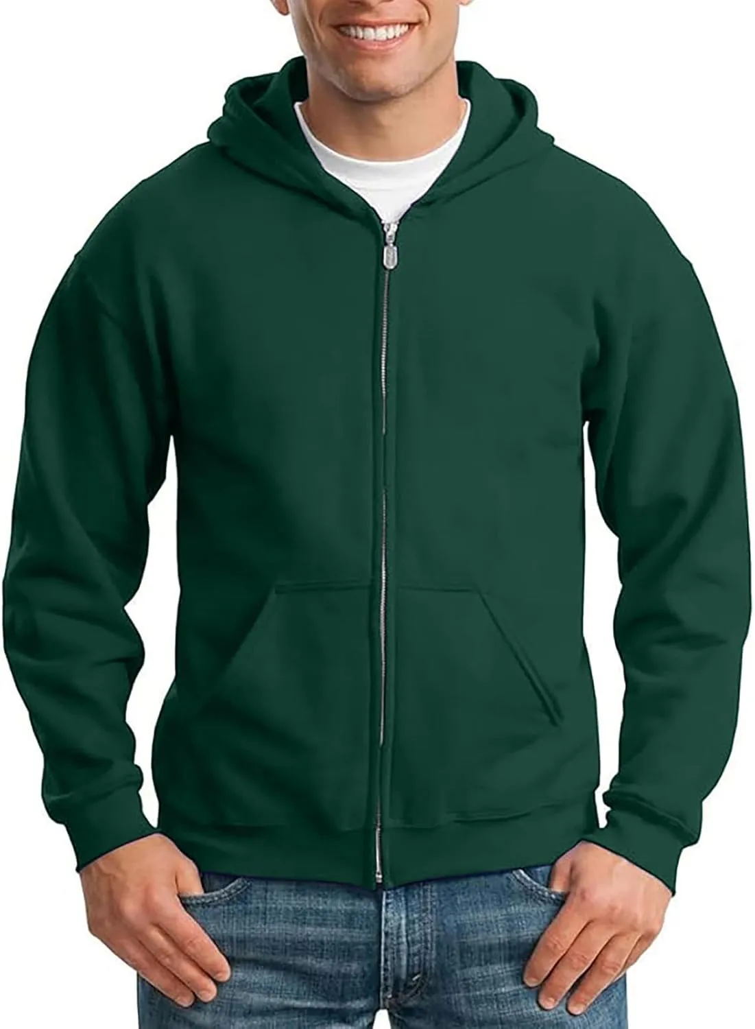 Hoodies for Men Full Zip Up Fleece Warm Thick Jackets Heavyweight Sherpa Lined Coat Hooded Sweatshirt with Zipper