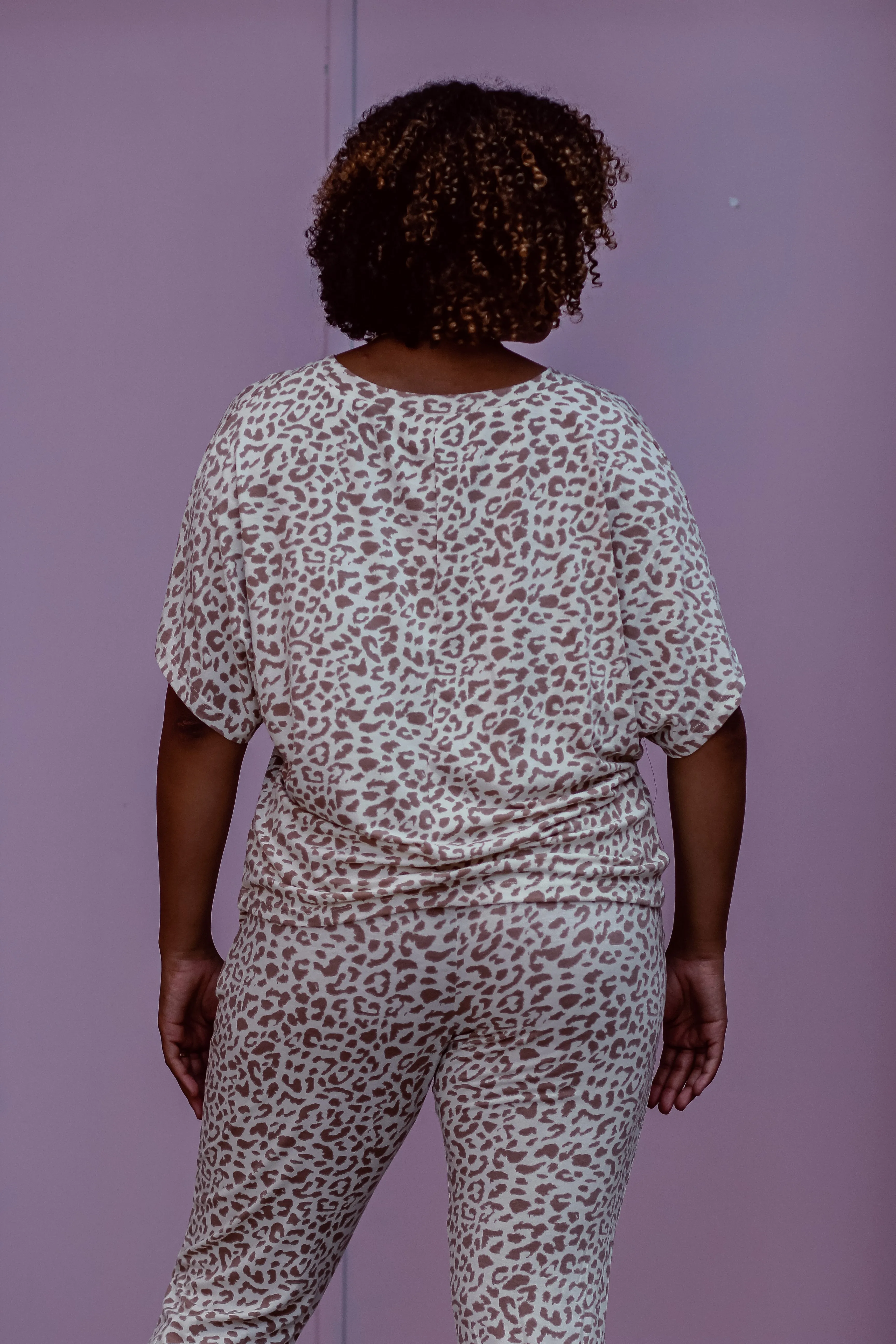 Ivory Leopard Lounge Set