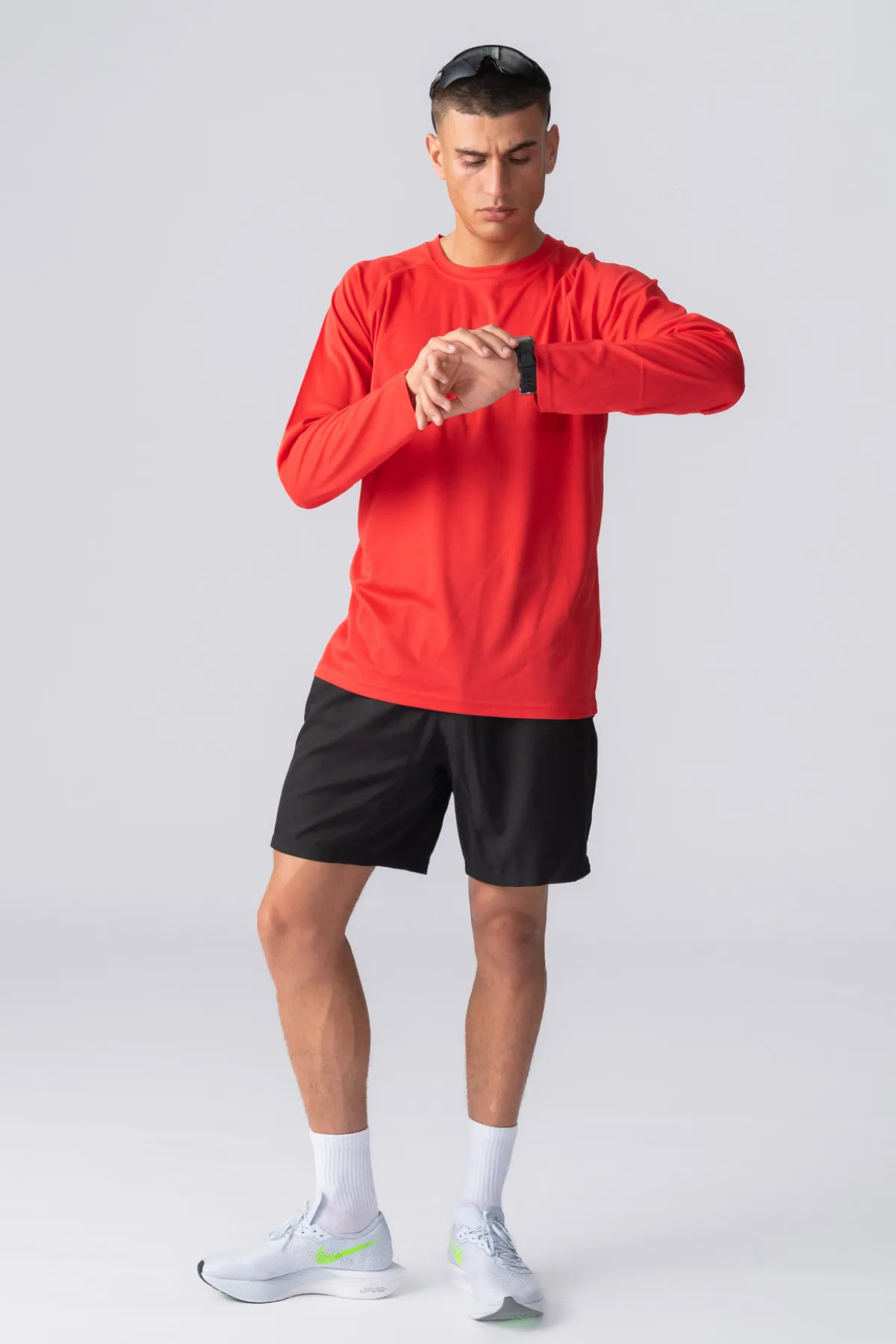 Long-sleeved Training T-shirt - Red