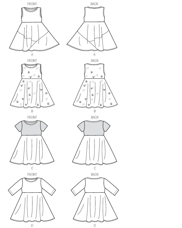 McCall's Pattern M6915 Girls' Dresses | Easy