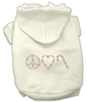 Peace, Love and Candy Canes Hoodies Cream XL (16)