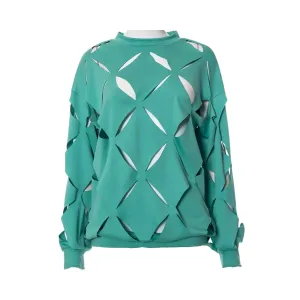 Pre Order:  Geometric Cut Out Loose T-Shirt