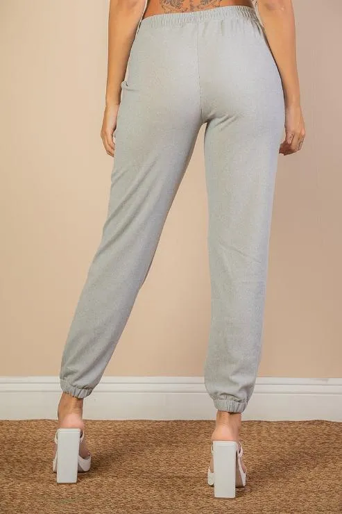 Ribbed Side Pocket Joggers