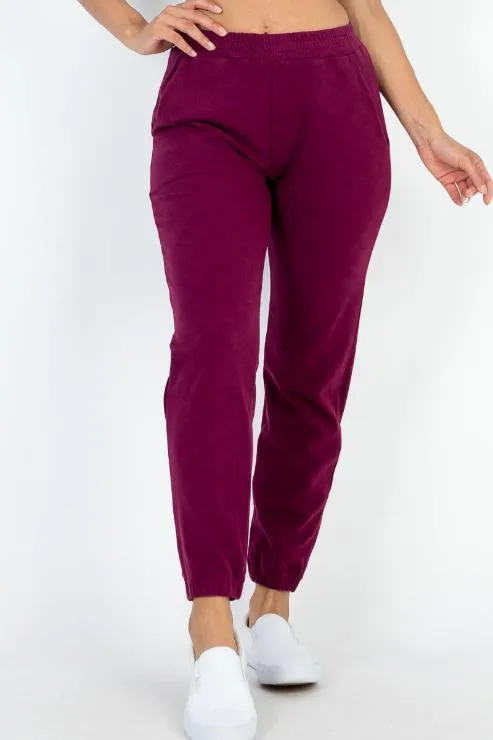 Ribbed Side Pocket Joggers