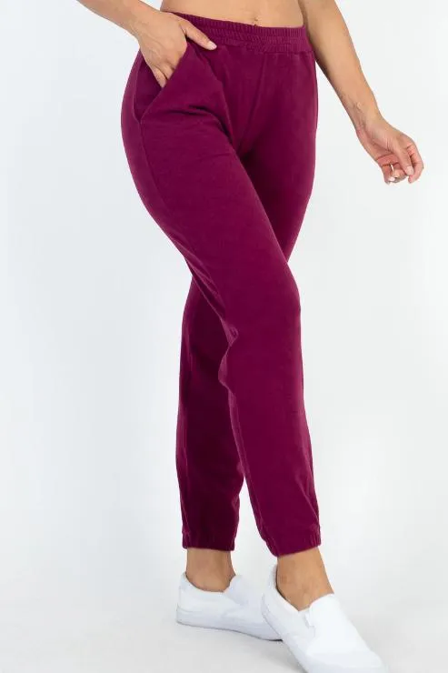 Ribbed Side Pocket Joggers