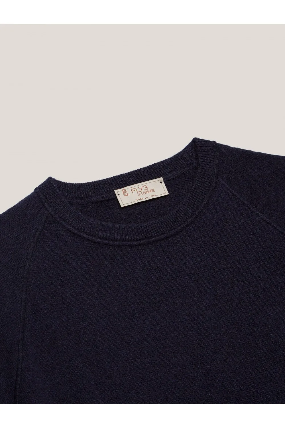 Rondneck cashmere sweater - Navy