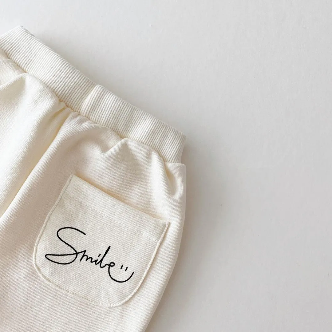 'Smile' Smiley Face Jogger Set