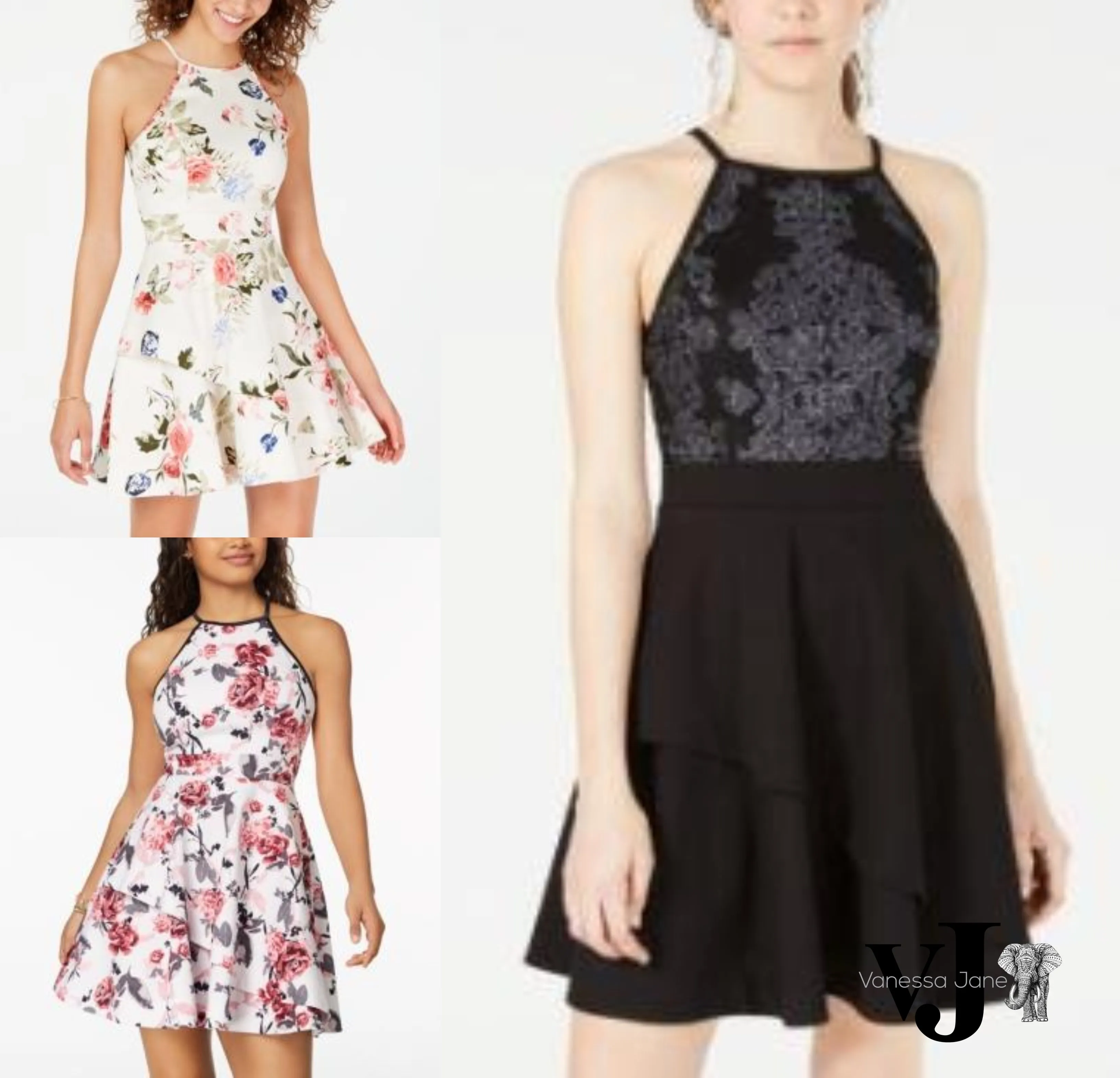 Speechless Juniors Tiered Fit and Flare Dress