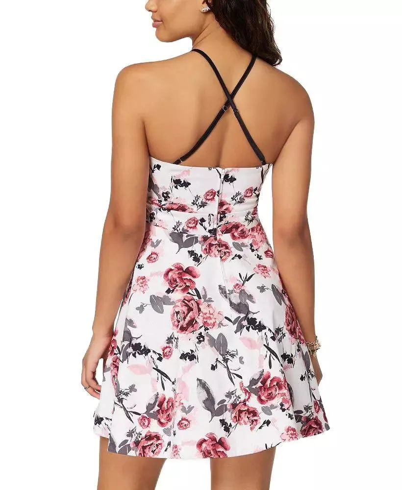 Speechless Juniors Tiered Fit and Flare Dress
