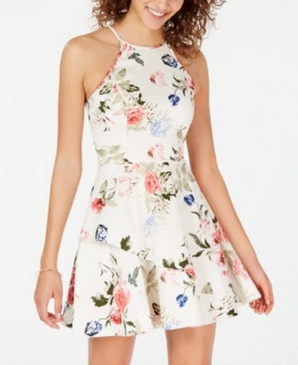 Speechless Juniors Tiered Fit and Flare Dress