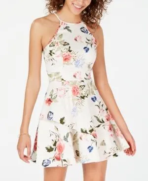 Speechless Juniors Tiered Fit and Flare Dress