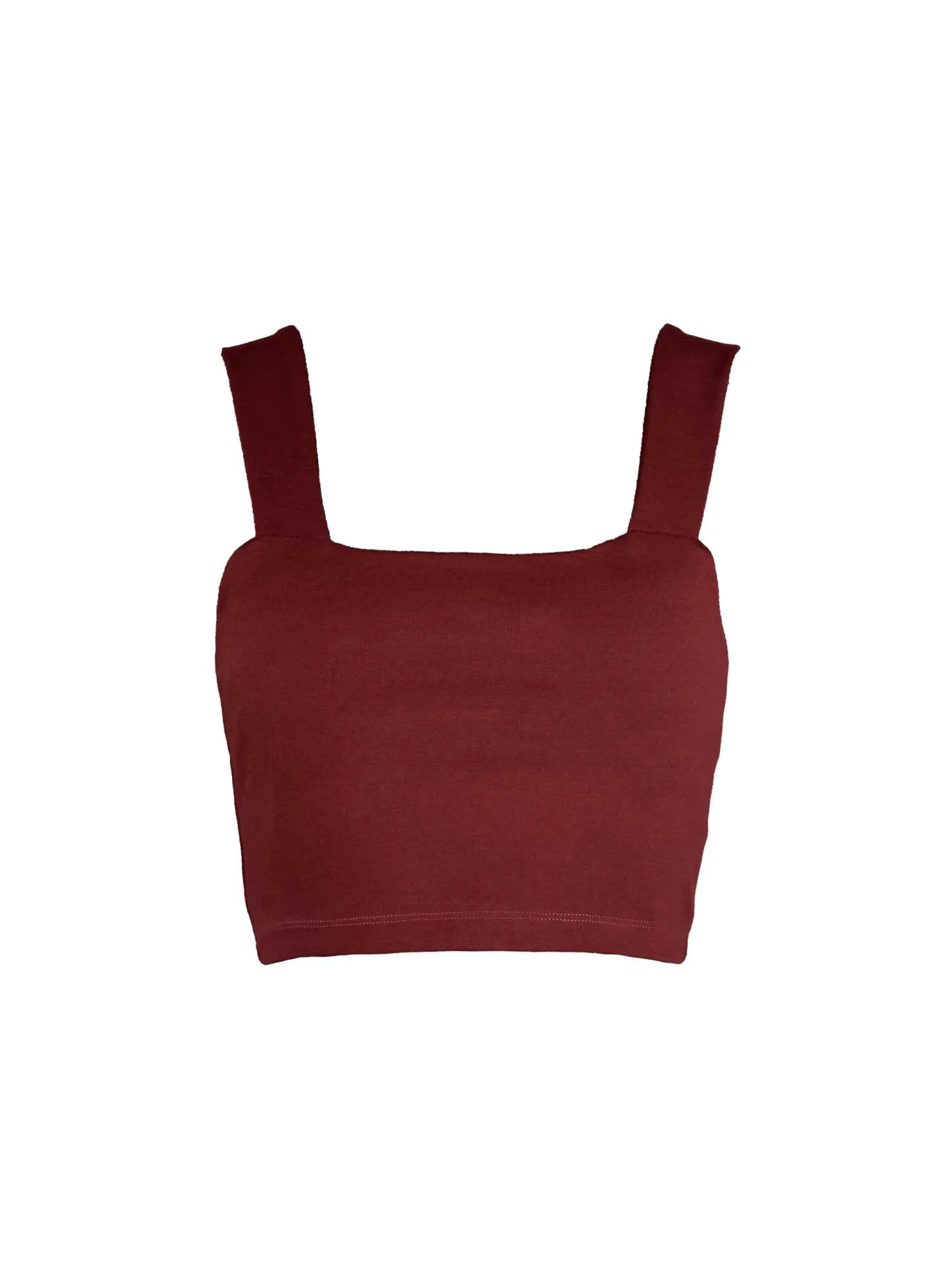 STRAPS TOP WITH SQUARE NECKLINE