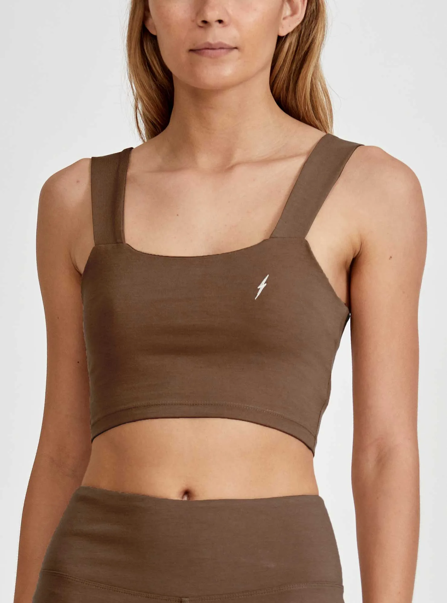STRAPS TOP WITH SQUARE NECKLINE