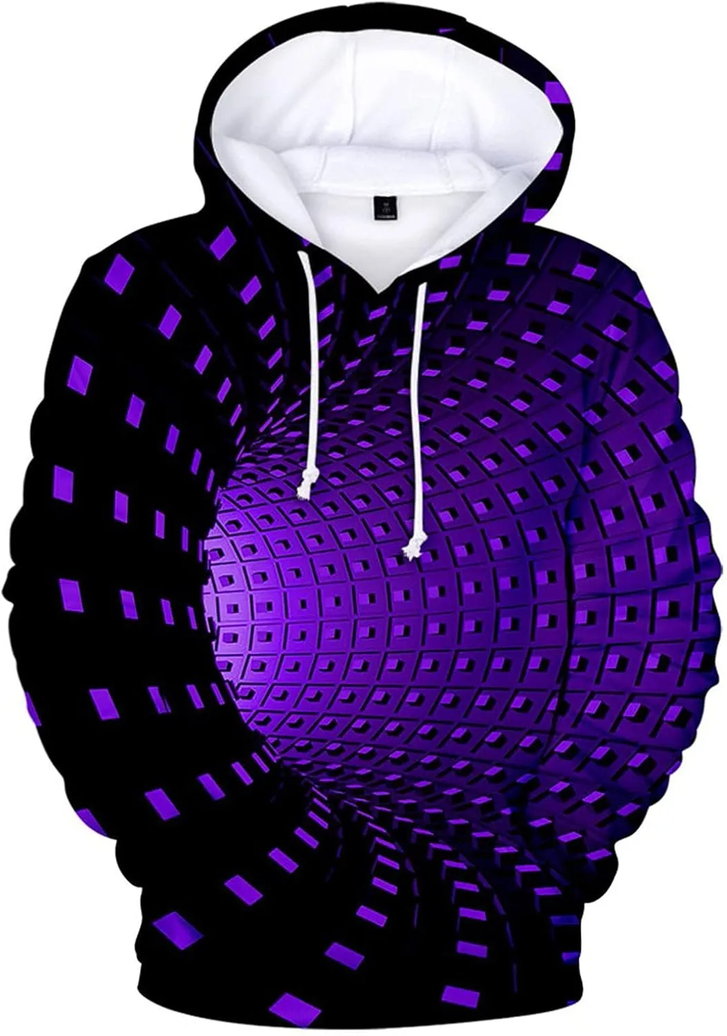 Ymosrh Men's Hoodies Graphic Pullover Long Sleeve Drawstring Casual Hooded Sweatshirts With Pockets, XXL-6XL